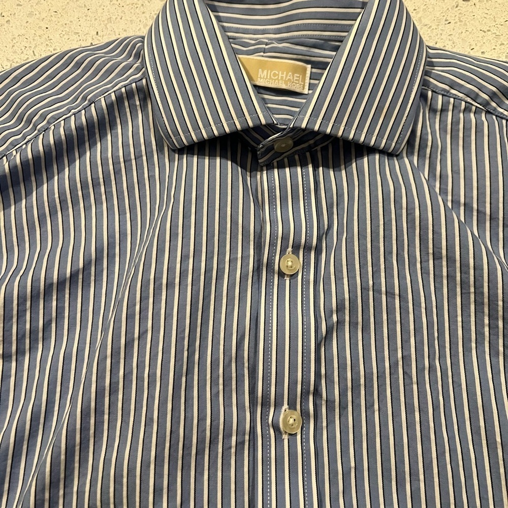 Michael Kors Striped Dress Shirt - Picture 5 of 6